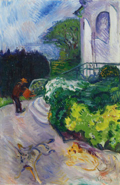 Gardener in Dr. Linde's Garden by Edvard Munch