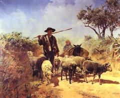 Gathering the Flock by António Carvalho de Silva Porto