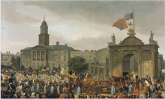 George IV, King of England, Entering Dublin by William Turner