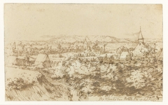 Gezicht op legerplaats bij het Klooster Bethlehem by Constantijn Huygens II