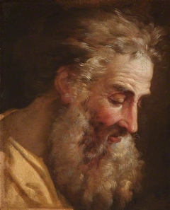 Head of a Bearded Man, possibly Saint Peter by Joseph-Marie Vien