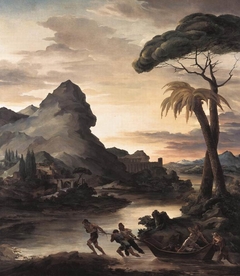 Heroische Landschaft mit Fischern by Théodore Géricault