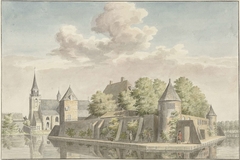 Het Hof van Putten en de kerk van Geervliet by Unknown Artist