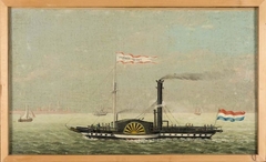 Het raderstoomschip of stoomjacht 'Prinses Marianne' (II) by anonymous painter