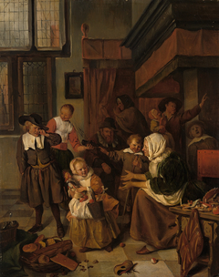 Het Sint-Nicolaasfeest by Charles van Beveren