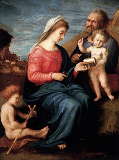 Holy Family with the Infant Saint John by Piero di Cosimo