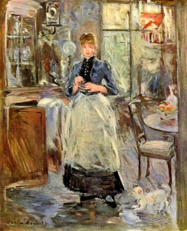 In the Dining Room 1886 Framed Art Print Berthe Morisot ...