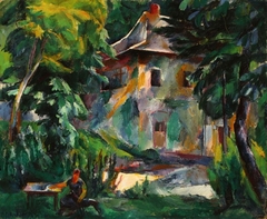 In the Garden of a Zugliget Villa by Vilmos Aba-Novák