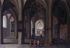 Interior of a Cathedral by Day by Pieter Neeffs