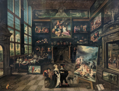 Interior of a Collector's Gallery of Paintings and Objets d'Art by Cornelis de Baellieur