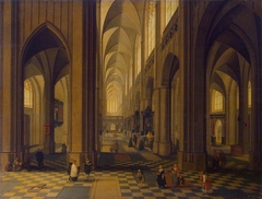 Interior of the Antwerp Cathedral by Pieter Neeffs II