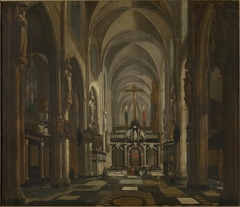 Interior of the former Saint Donatus Church in Bruges