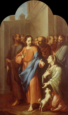 Jesus with the Sick Woman