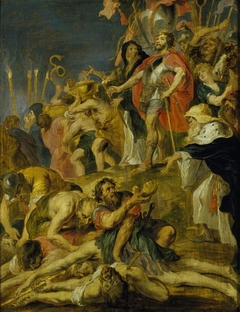 Judas Maccabaeus praying for the Dead (after Rubens) by Victor Wolfvoet