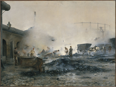 L'usine à gaz de Courcelles by Ernest Jean Delahaye