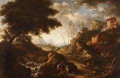 Landscape with a Torrent by Anonymous