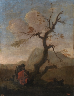 Landscape with herders