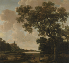 Landscape with the Schwanenturm, Kleve by Joris van der Haagen