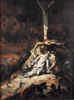 Le Christ en croix, ou La Vierge au pied de la Croix by Émile Bernard