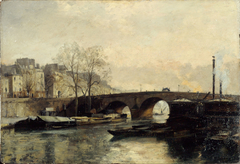 Le pont Marie vu du quai des Célestins by Anonymous