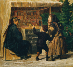 Lebzelterstand auf dem Weihnachtsmarkt by Leopold Till