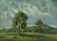 Liptov Landscape with Trees by Zoltán Palugyay
