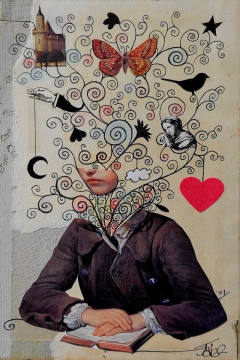little romantic (collage) by Loui Jover