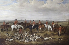 Lord Anson's Hunt at a Meet near Ather Stone by William Webb
