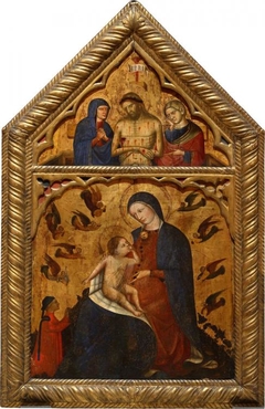 Madonna and Child and donator / Crucifixion by Niccolò di Pietro