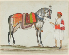 Maharaja Ranjit Singh's Horse with a One-Eyed Groom by anonymous painter