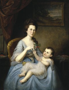 Mrs. David Forman and Child by Charles Willson Peale
