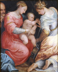 Mystic Marriage of Saint Catherine of Alexandria by Prospero Fontana