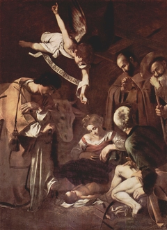 Nativity with St. Francis and St. Lawrence by Caravaggio