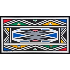 Ndebele Design III by Esther Mahlangu