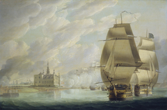 Nelson Forcing the Passage of the Sound, 30 March 1801, prior to the Battle of Copenhagen by Robert Dodd