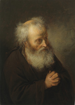 Old Man Praying by Gerrit Dou