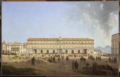 Palais Royal de Naples, vu de Largo Reale