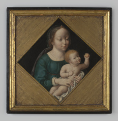 Paneelschildering "Madonna met kind" op hout, werkplaats Joos van Cleve, circa 1525 by Joos van Cleve