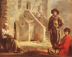 Peasants Before Their House