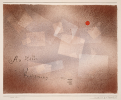 Peinture-lettre pour le 5 décembre 1927