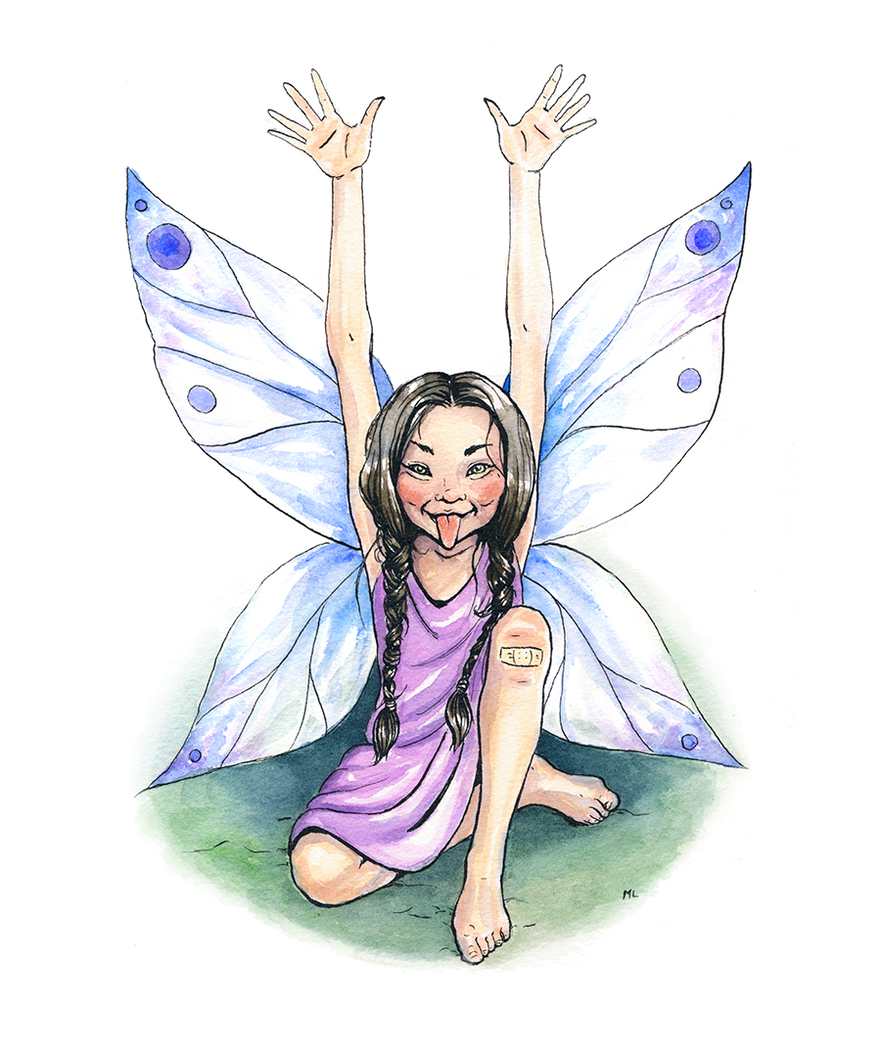 Playful fairy from The Enchanted Forest's Alphabet