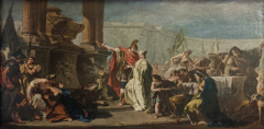 Polyxena in front of the Achilles' Tomb by Giambattista Pittoni