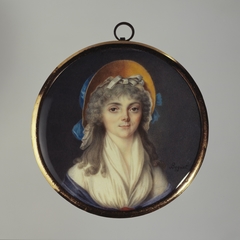 Portrait d'une jeune femme au chapeau jaune by Jean-Alexandre Boquet