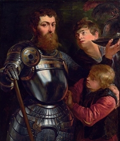 Portrait of a Commander Being Dressed for Battle by Peter Paul Rubens