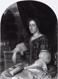 Portrait of a Lady in a Satin Gown by Pieter Cornelisz van Slingelandt