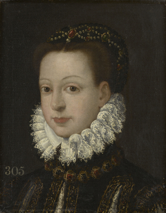 Portrait of a Lady, possibly Infanta Isabella Clara Eugenia of Spain (1566-1633) by Spanish School