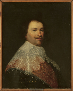 Portrait of a man in a lace collar.