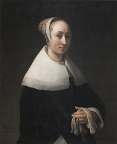 Portrait of a woman by Willem Drost