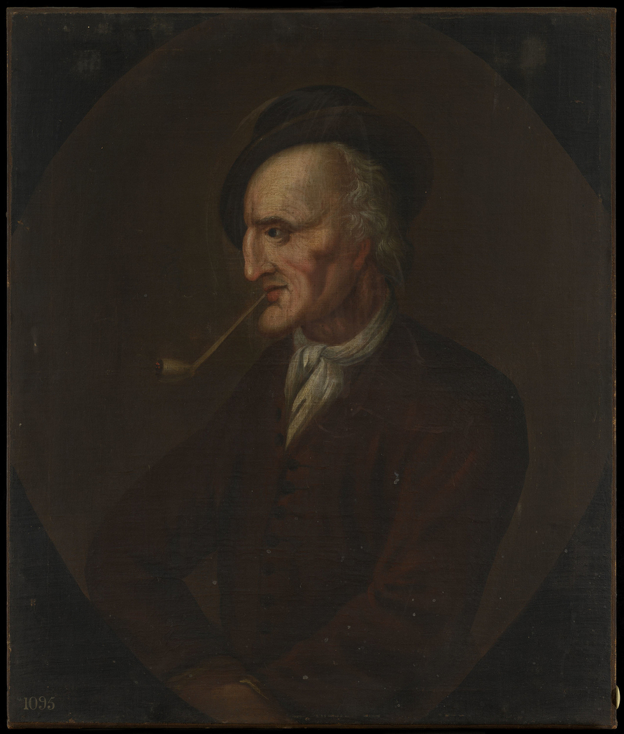 Portrait of an Unknown Man Smoking a Pipe