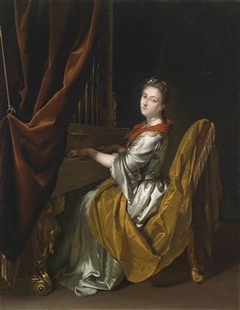 Portrait of Barbara Janssens at the Organ, 1726